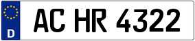 Trailer License Plate